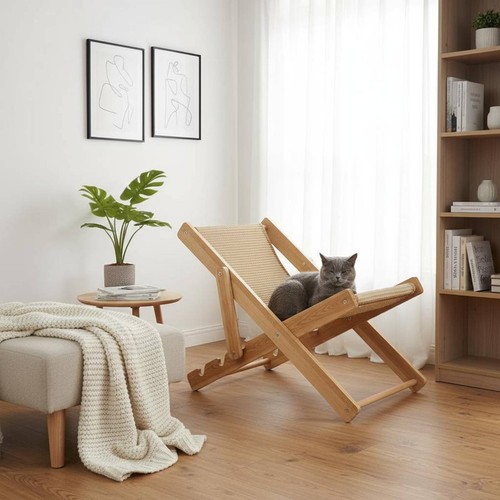 Sedia gatto reclinabile - gatto,