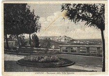 Ostuni ( Brindisi ) Panorama dalla Villa Specchia Viaggiata 1954