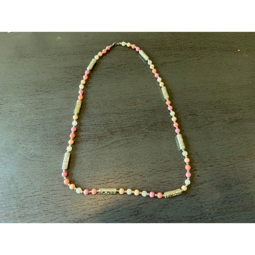 Collana boho rosa pesca - boho,