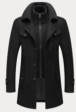 NUOVO Cappotto Giacca doppio