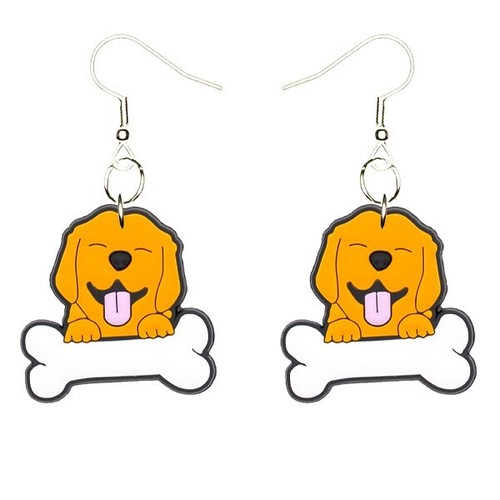 Orecchini golden retriever - golden,
