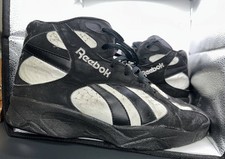 Reebok The Pump "Patent Pending" Sopra il Rim Nero Bianco Taglia 12 Vintage