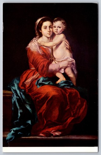 Cartolina dipinto madonna del - cartolina,
