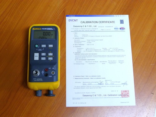 Calibrato fluke 718 - calibrato!,