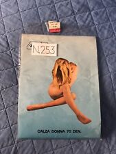 ERGE NIKY calza da reggicale nera Nylon VINTAGE taglia 8,5  253