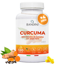 Bandini® Curcuma 120 Capsule Vegane 700mg ad ALTO DOSAGGIO, Fornitura per 4 Mesi
