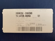 BIGLIETTO STADIO TICKET UDINESE-CHIEVO 2010/‘11