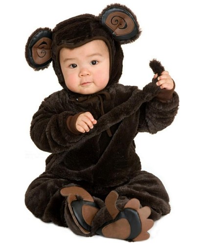 Costume scimmia peluche