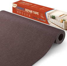 Kit Nastro Riparazione Tessuto Lino, 16" X 40" Autoadesivo Toppa Divano Riparazione Tessuto 