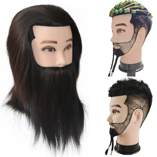 Manichino barbiere testa barba