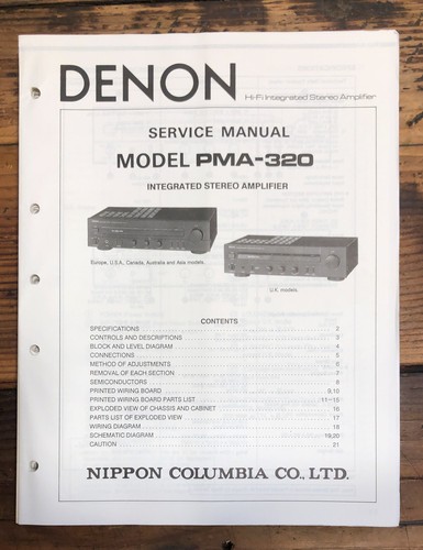 Denon pma 320 - pma-320, amplificatore