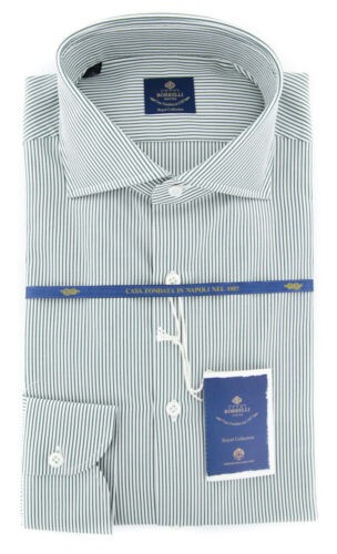 Camicia verde luigi borrelli - camicia,