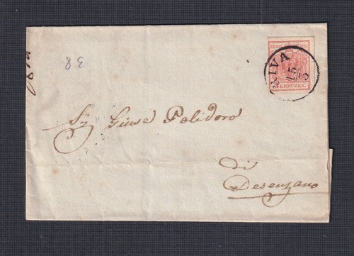Austria italia 1852 lettera - italia,