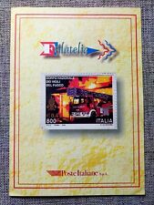 ITALIA: IL RARISSIMO FOLDER DEI VIGILI DEL FUOCO EMESSO NEL 1999...INTROVABILE!!