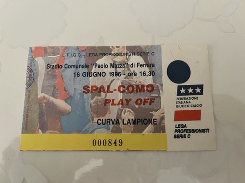 Spal como biglietto ticket - spal-como, biglietto/ticket