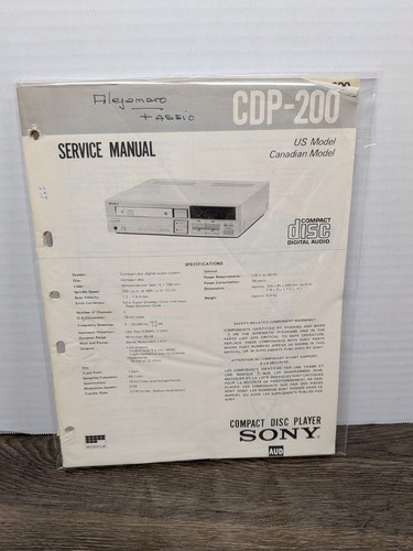 Sony cdp 200 compact disc - cdp-200,