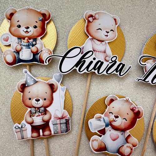 Orsetti set torta cake topper - orsetti,