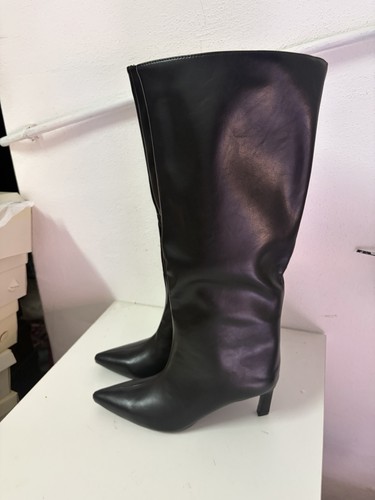 Stivali donna nero ginocchio - stivali,