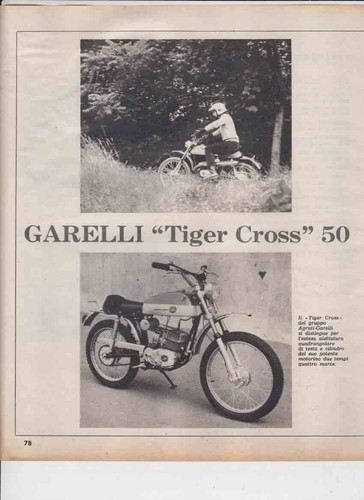 Pubblicita test moto garelli - test,