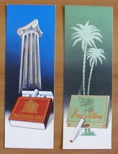 Segnalibro Pubblicitario Sigarette MACEDONIA ORO e DUE PALME anni 50 COME NUOVO*