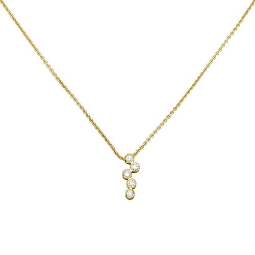 Collana collier oro giallo - collana,