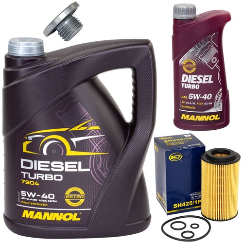 Kit olio motore 5w40 litri - kit, 6