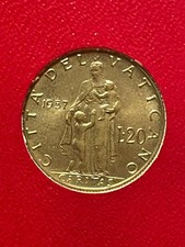 VATICAN 20 Lire Coin 1957 POPE