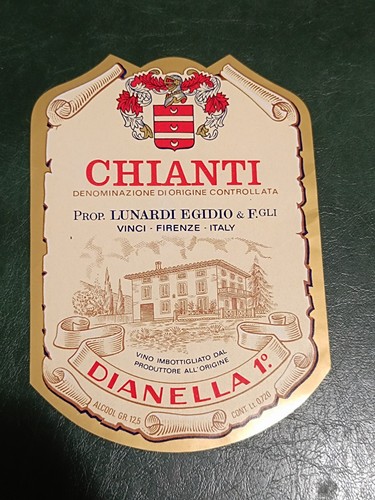 Etichetta vino chianti - vino,