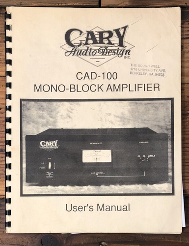 Amplificatore cary audio - amplificatore,