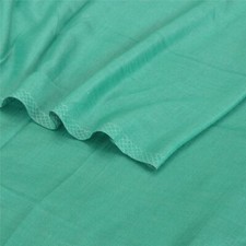 Sanscriti Sanskirti Nuovo Scialle Verde Viscosa Tessuto Reversibile Lavoro Lu...