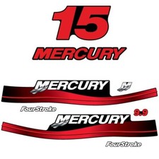 Mercury 15 fuoribordo a quattro tempi (1999-2004) decal aufkleber adesivo...