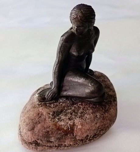 Statua sirenetta copper end - statua,