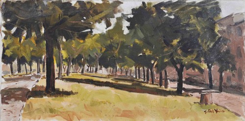 Strada campagna dipinto - strada,