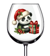12x Acquerello Natale Panda