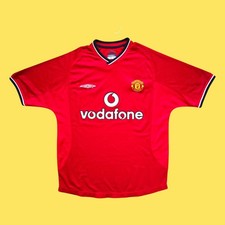 Manchester United 2001 2002 Umbro Home Size XS Vintage Football Shirt Beckham