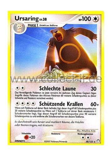 Pokemon 123 ursaring - pokemon,
