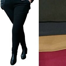 leggings donna LEGGINS pantaloni felpati invernali termici  fuseaux VITA ALTA