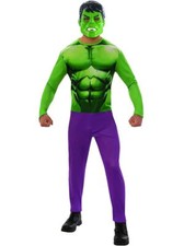 CARNEVALE HALLOWEEN VESTITO HULK ADULTO COSTUME COSPLAY ORIGINALE MARVEL