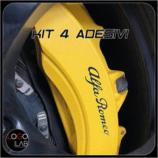 KIT 4 ADESIVI ALFA ROMEO Per pinze brembo maggiorate STELVIO QUADRIFOGLIO