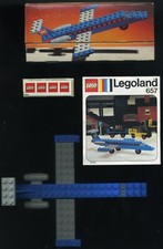 LEGO System "Aereo Boeing" con scatola, adesivi istruzioni set 657 Raro [Denmark