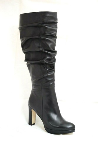 Stivali donna nero con pieghe - donna,