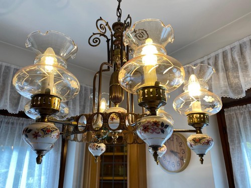Lampadario vintage anni 70 - lampadario,