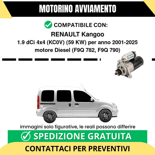 Motorino avviamento renault - avviamento,