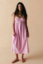 Free People abito rosa midi