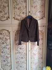  GIACCA BLAZER DONNA Tg 48 WOMAN VINTAGE JACKET CASUAL  VELLUTO STILE BENETTON 
