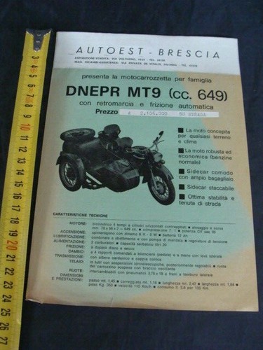 Brochure moto dnepr - brochure, cc