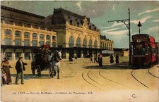 CPA AK LYON - Gare des