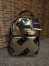 Zaino da viaggio DKNY logo oro