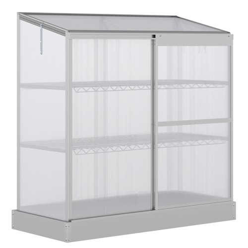 Outsunny serra 4x2ft livelli - serra,