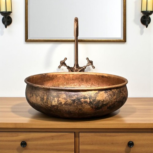 Lavabo bagno rustico - , vaso